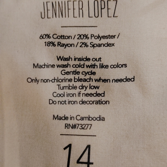 JENNIFER LOPEZ WHITE SKINNY JEANS, WHITE 14 - Picture 11 of 11